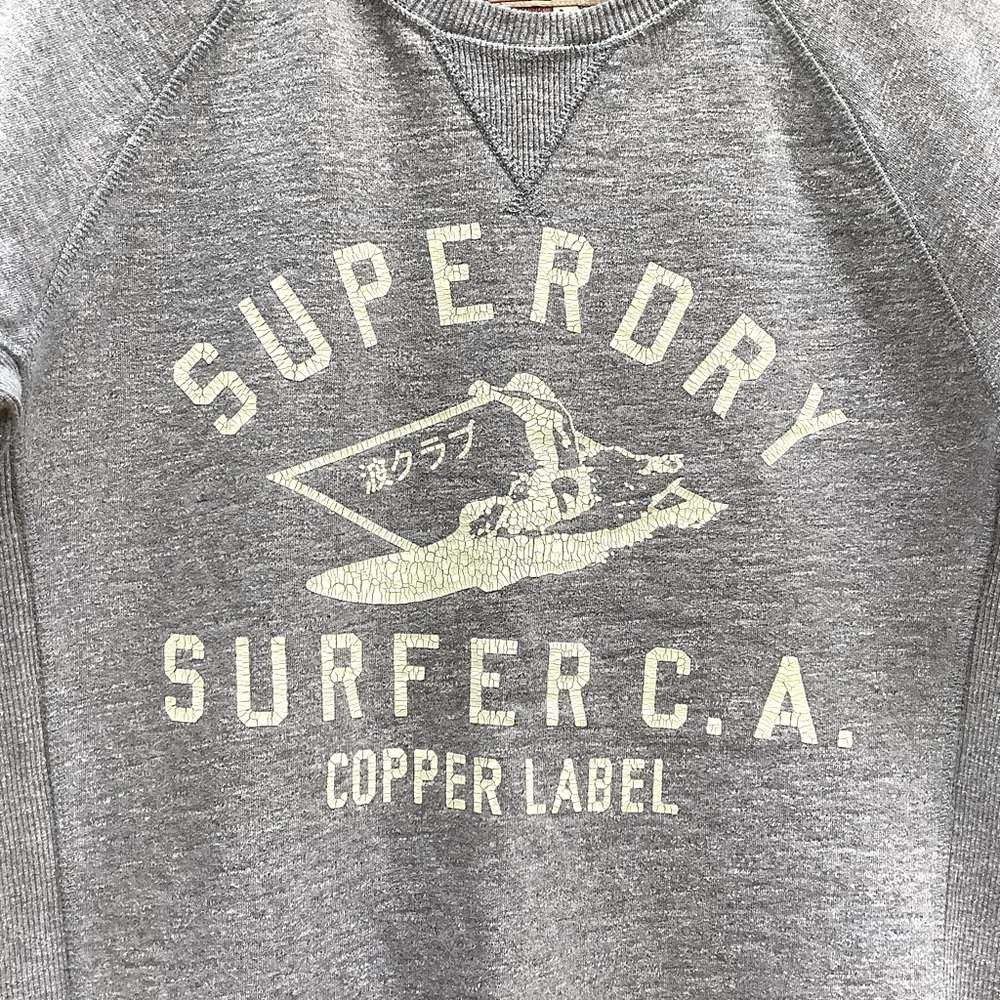 Superdry Copper Label Pullover Loopback Crew Sweatshirt, Large - Picture 4 of 8